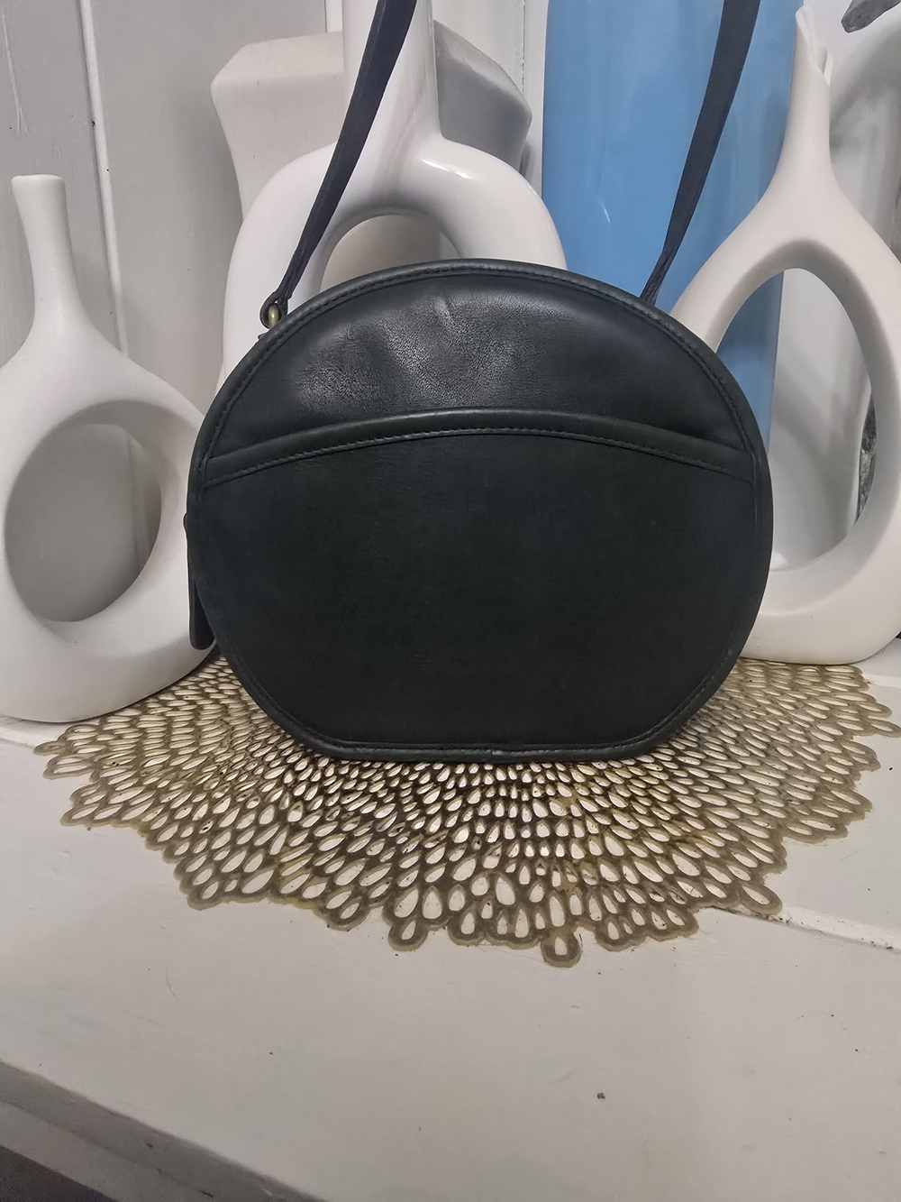 Vintage COACH CHESTER BAG 9901 BOTTLE GREEN LIKE NEW - Picture 6 of 16